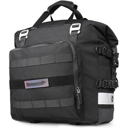 Motorrad-Satteltasche 20L wasserdicht mit Schnellverschluss Schwarz