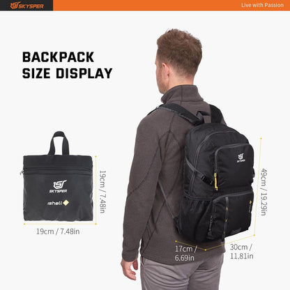 Ultraleichter Faltbarer Rucksack mit Nassfach wasserfest 30L