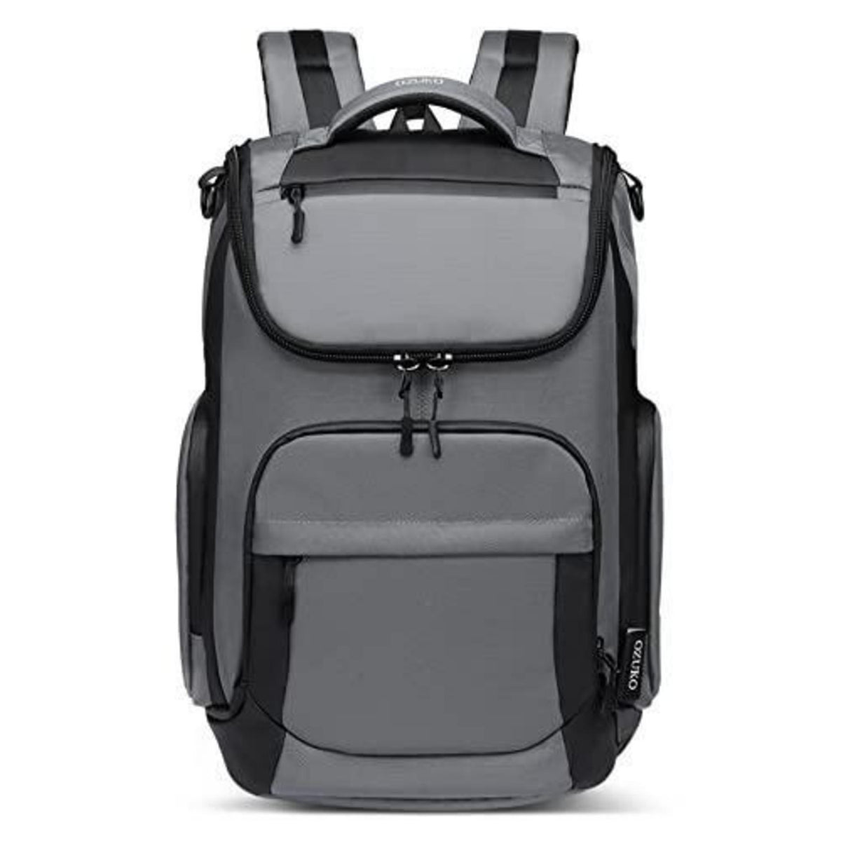 Herren Rucksack 15.6 Zoll Laptop Wasserdicht Grau – Tagesrucksack für Reisen & Schule