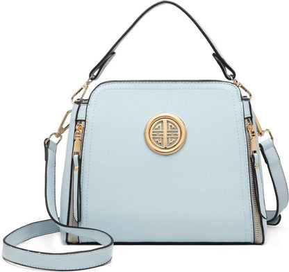 Damen Umhängetasche Schulter- Handtasche Crossbody Tasche Blau