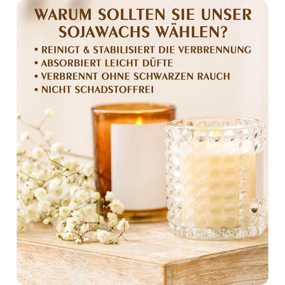 Bio Sojawachs für Kerzen 1kg Premium kerzenwachs zum gießen