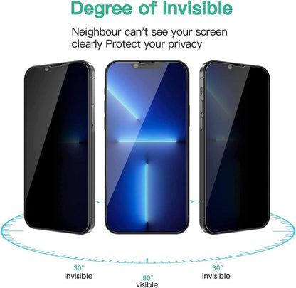 Panzerglasfolie für iPhone 14 Sichtschutz [2 Stück] Anti Spy