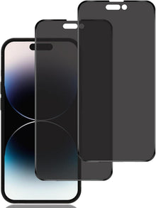 Sichtschutz Panzerglasfolie iPhone 14 Pro [2 Stück] Anti Spy 9H Folie