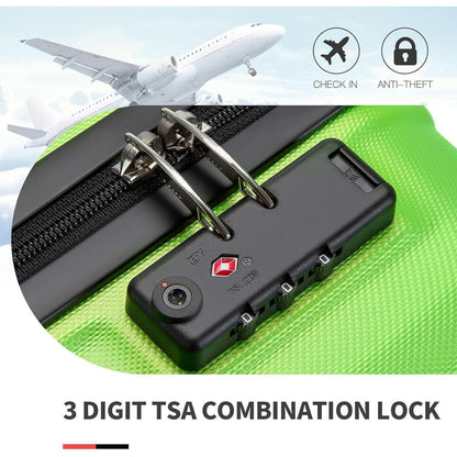Reisekoffer L (65cm) Apfelgrün mit TSA Schloss
