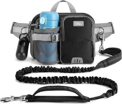 ETACCU Joggingleine Hunde Bauchgurt Laufleine Reflektierend 124-180 cm