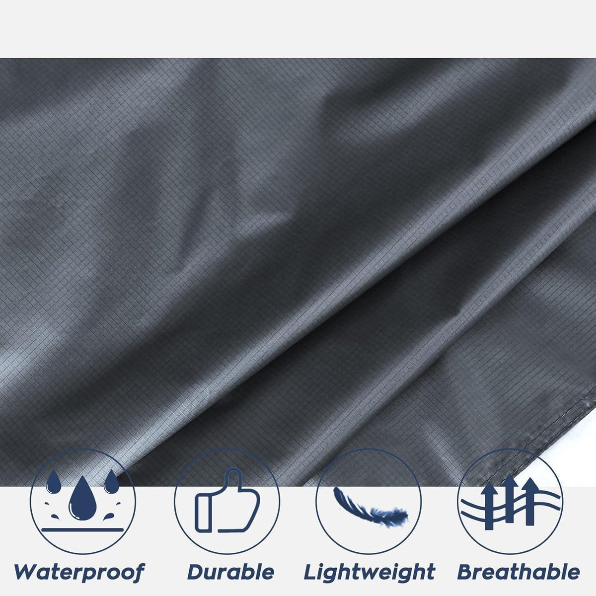 Leichter Wasserdichter Regenponcho mit Kapuze für Outdoor & Camping