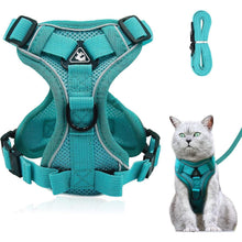 Verstellbares Katzengeschirr Ausbruchsicher mit Leine Set