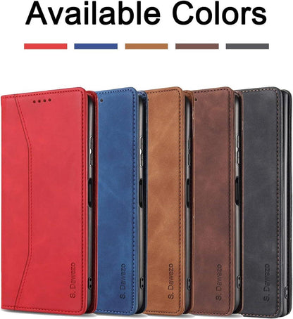 S. Dawezo Xiaomi Redmi Note 10 Pro Hülle Leder Brieftasche