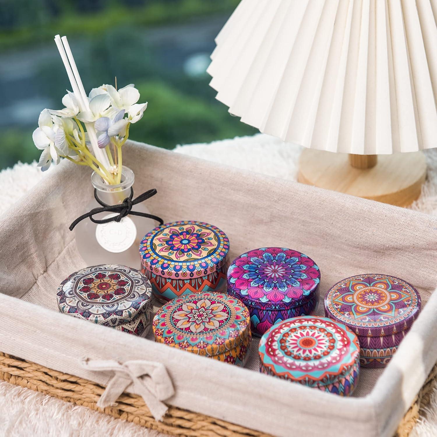 Soja Duftkerze Set 6PCS 2.5OZ 25 Stunden Aromatherapie Geschenk Frauen