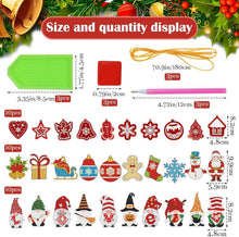 Doppelseitige Diamond Painting Weihnachtsanhänger DIY-Set 30