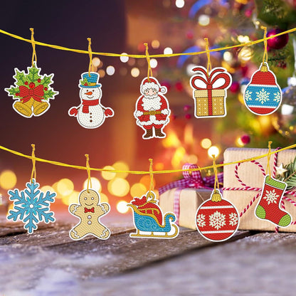 LYLIDIA Diamond Painting Weihnachtsanhänger DIY Kit 30 Stück Diamant Deko