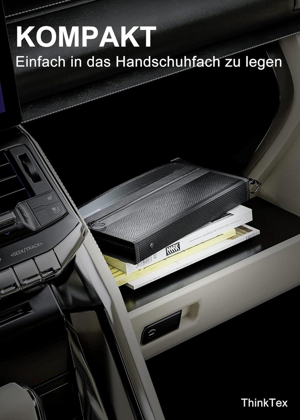 ThinkTex Quittung Coupon Organizer 12 Taschen kleine Datei Veranstalter 28x15 cm