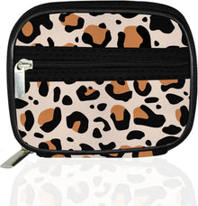Tablettenbox 7 Tage Pillendose Reißverschluss Stofftasche Braun