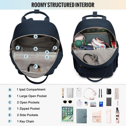 Kleiner Rucksack Damen Wasserdicht Mini Backpack Elegant Casual