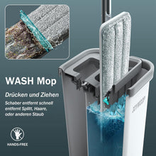 Wischtuch Set mit Eimer und 8 Mikrofaser-Pads