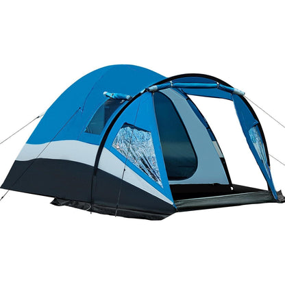 Portal Zelt XL 3-4 Personen Camping Kuppelzelt mit Vorraum