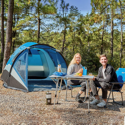 Portal Zelt XL 3-4 Personen Camping Kuppelzelt mit Vorraum
