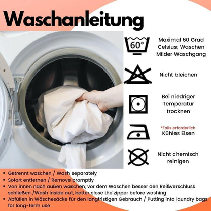 Weihnachtliche Bettwäsche 135x200 4tlg. Rot Grau Sterne Rentier