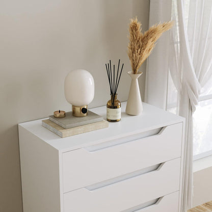 Weißes Sideboard mit 4 Schubladen – Viel Stauraum & Modernes Design