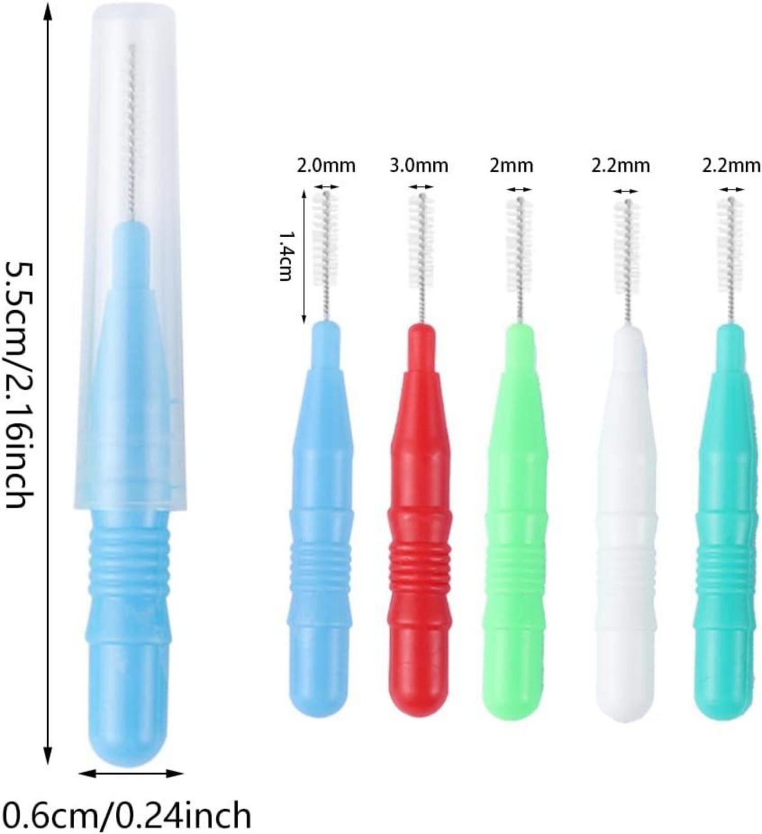50 Stück Interdentalbürsten Zahnreinigung Zwischenräume 5