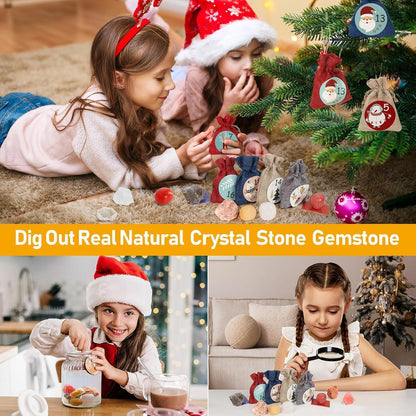 Adventskalender 2024 Kristalle Kinder 24 Tage Weihnachten