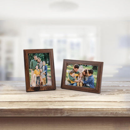EXYGLO 12er Set Bilderrahmen 10x15 cm Grau - Fotorahmen