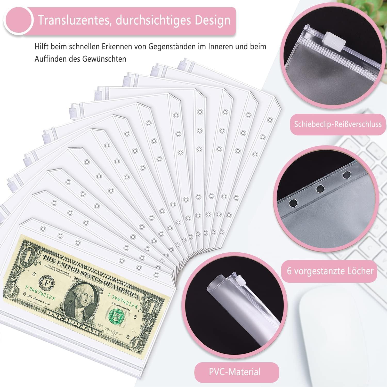 A6 Binder Budget Planner Deutsch Geld Organizer Sparbuch Taschen