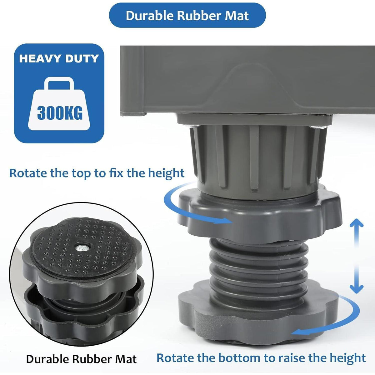 Waschmaschinen Untergestell mit Rollen, verstellbar & robust