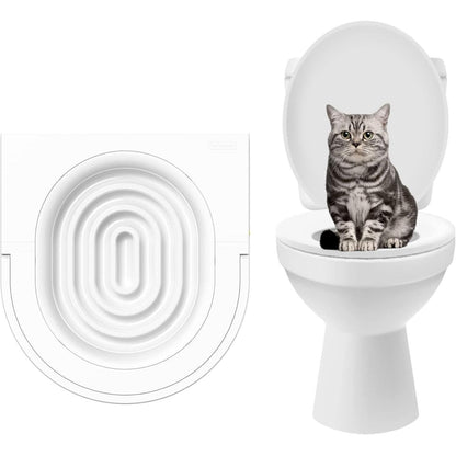 Katzentoiletten Trainer Trainingssystem Weiß