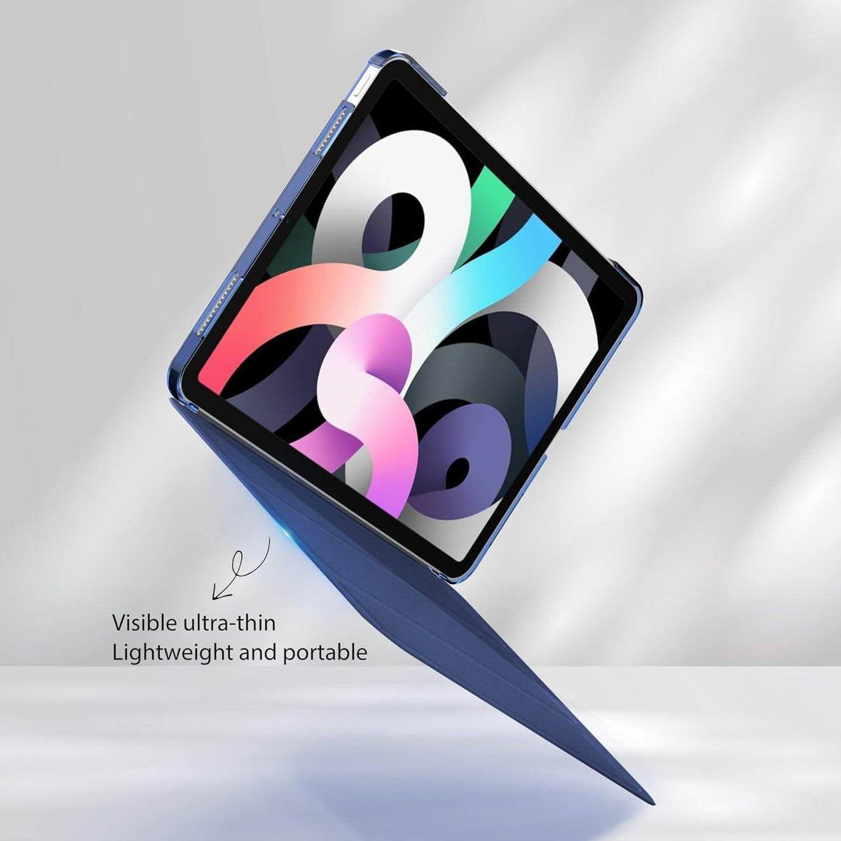 iPad Air M2 11 Zoll Hülle Ultra Dünn Transparent Navy Blau