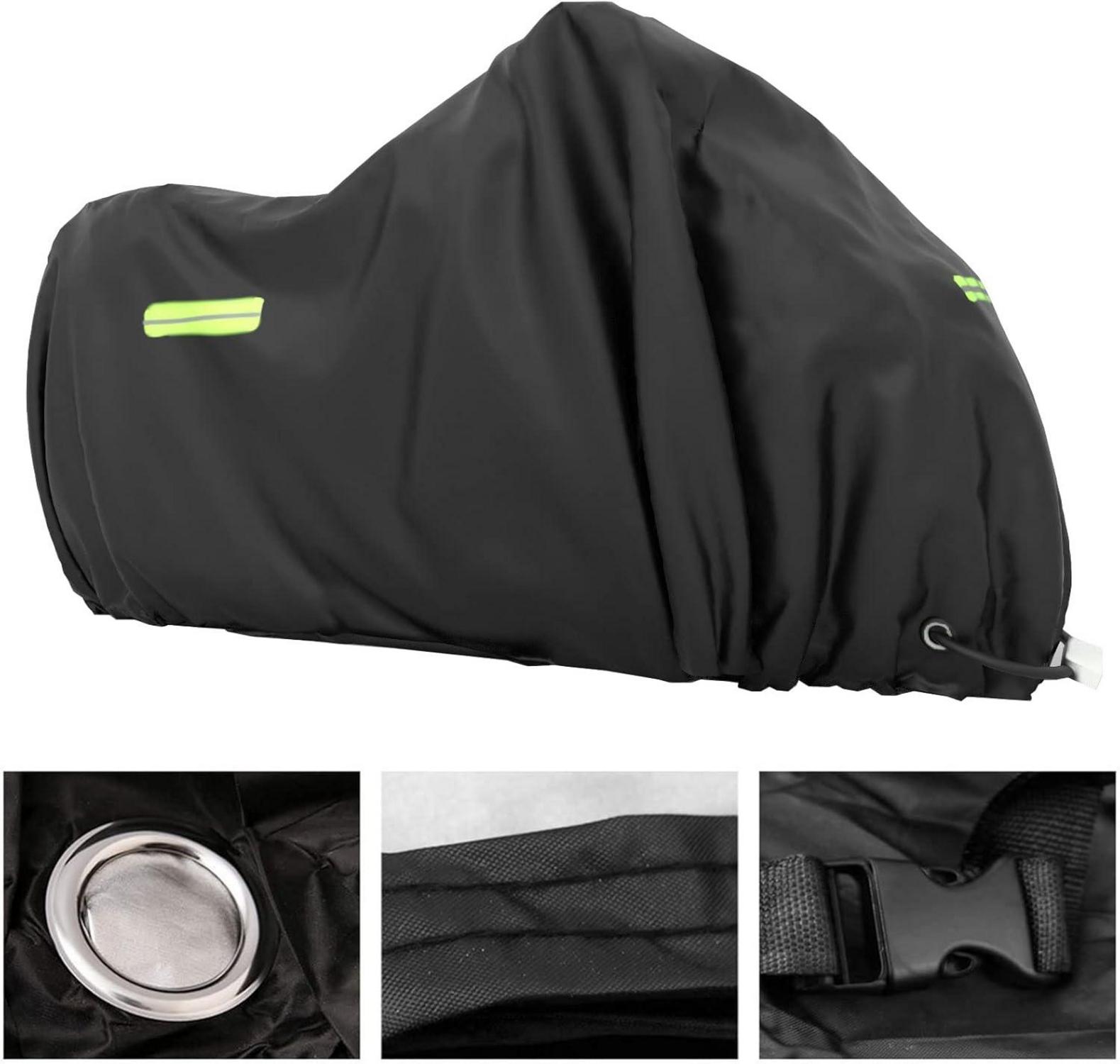 XXXL Motorrad Abdeckplane Wasserdicht Outdoor Winterfest 245x105x125cm