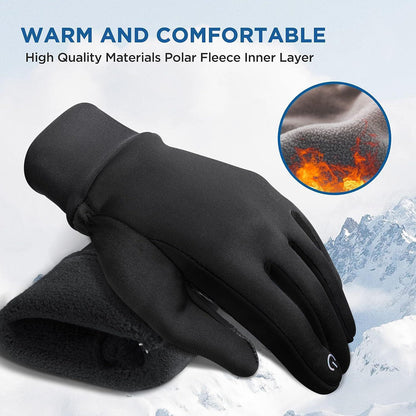 Kinder Thermo Winterhandschuhe mit Touchscreen & Anti-Rutsch
