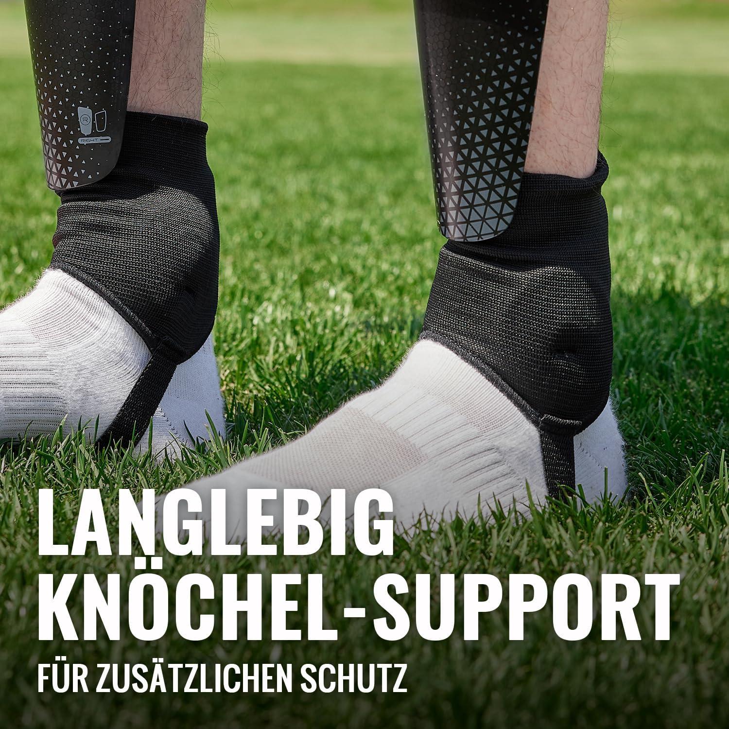 Northdeer Schienbeinschoner Kinder Fußball Schwarz L Groͤße