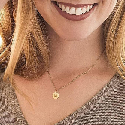Initialen Kette Buchstaben Anhänger Gold Silber Rosenkette