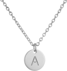 Initialen-Kette Buchstaben Anhänger Gold Silber mit Herzen