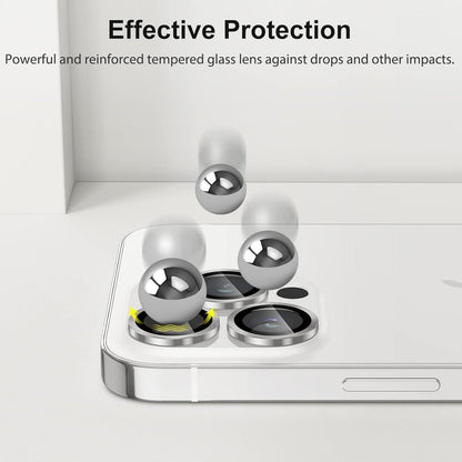 Kameraschutz für iPhone 13 Pro Max, 9H Härte Gehärtetes Glas Protector