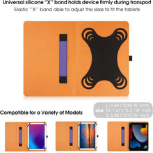 Universal Tablet Hülle 9-10 Zoll Stand Silikonband lila