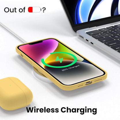 ACRONIX iPhone 14 Plus Hülle Gelb mit Panzerglas Schutzfolie