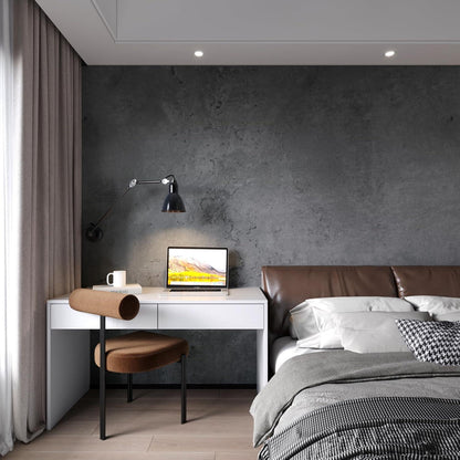 Dunkelgraue Betonoptik Selbstklebende Tapete 40CMx18M Vinyl