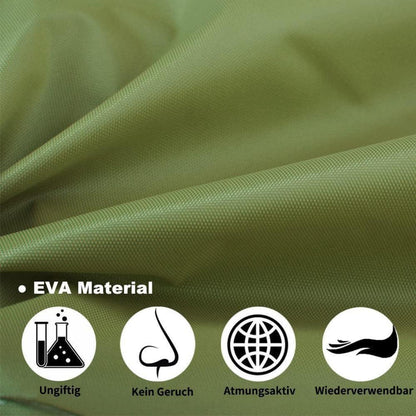 Regenponcho 2er Set Damen Herren Grün EVA Atmungsaktiv