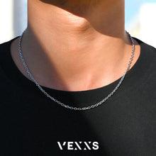 VEXXS 18K Gold beschichtete Kabelkette Halskette für Damen