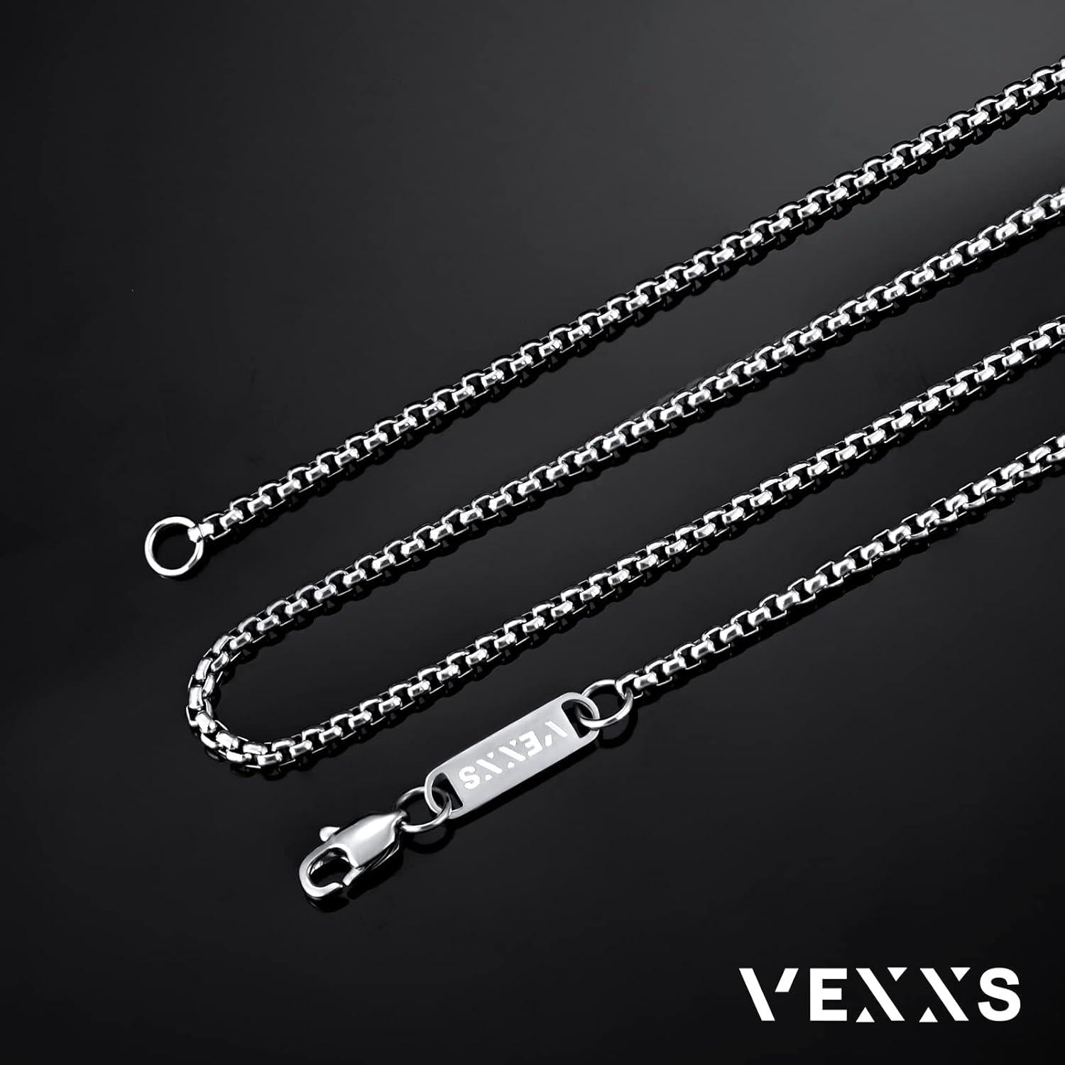 18K Gold beschichtete Box-Kette für Herren und Damen, 2mm, venezianische Edelstahl-Halskette, Geschenk 45-65cm