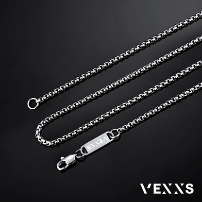 18K Gold beschichtete Box-Kette für Herren und Damen, 2mm, venezianische Edelstahl-Halskette, Geschenk 45-65cm