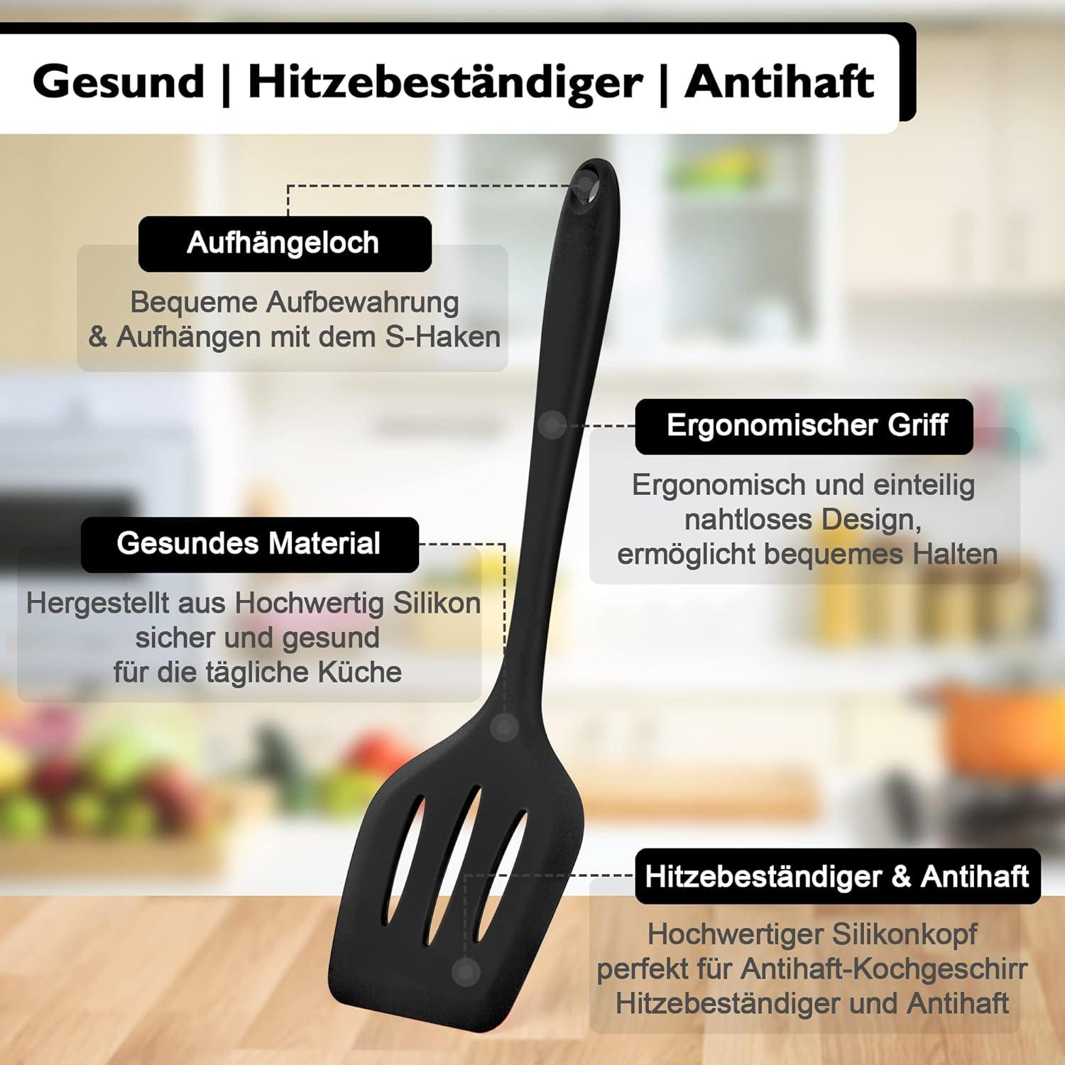 22-teiliges Silikon Küchenhelfer Set mit