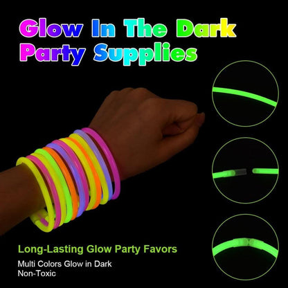 Knicklichter Set 235 Stück Glow Sticks Party Pack mit Zubehör