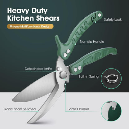 Geflügelschere Heavy Duty Küchenschere Knochen Fleisch Gemüse