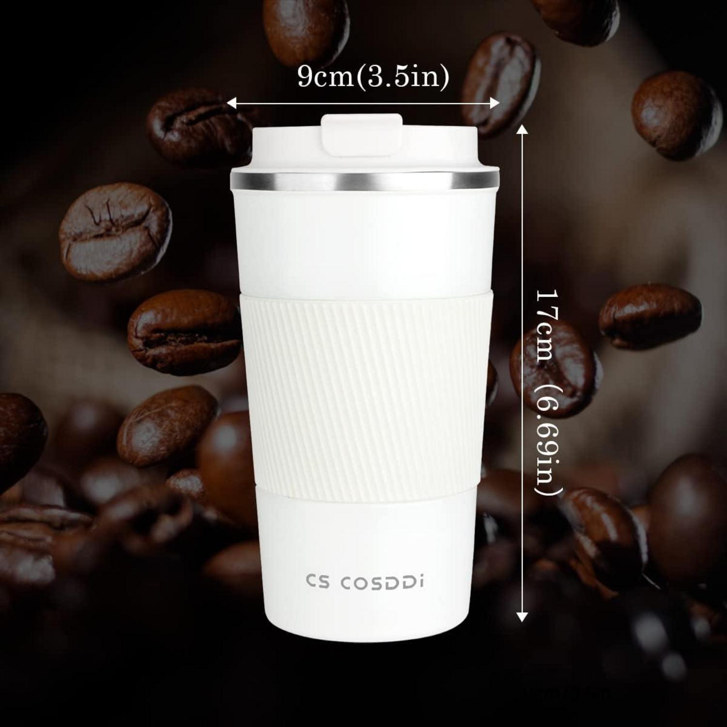 CS COSDDI Thermobecher Isolierbecher 18oz 510ml Edelstahl Travel Mug Vakuum auslaufsicher Becher