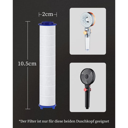 3x Duschkopf Filter für sauberes & gesundes Wasser