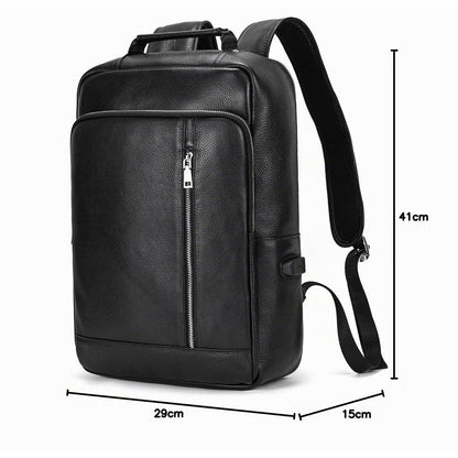 Leder Rucksack 15,6" Laptopfach – Tagesrucksack für Damen & Herren