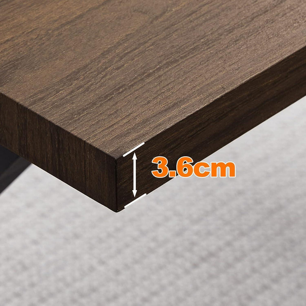 Esstisch Set mit 4 Samtstühlen – Modernes Esszimmer Set (140cm Braun)